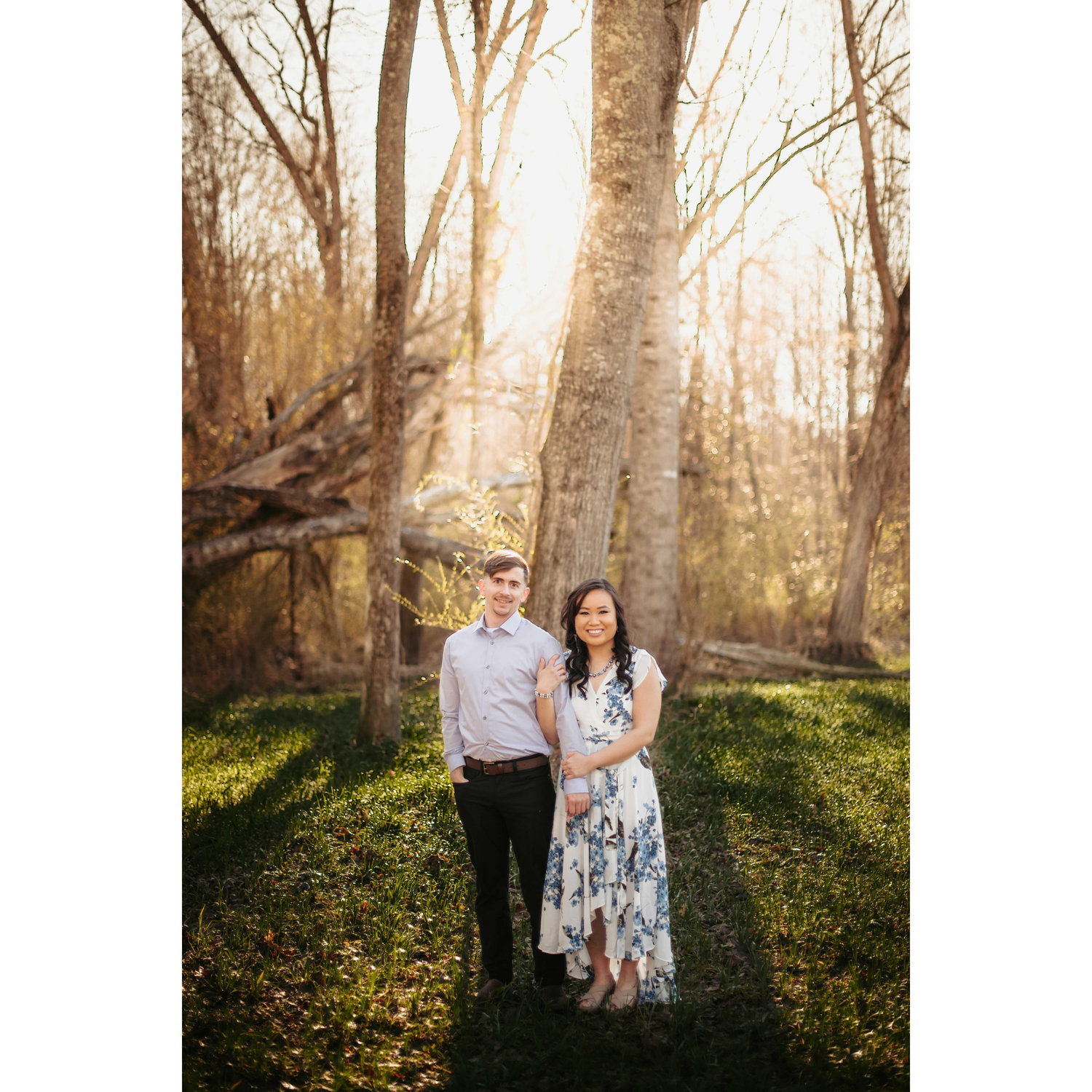 Engagement photos in Columbiana on the Crumpton Quail Farm