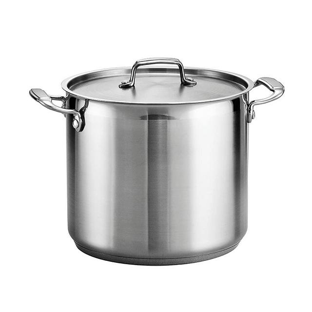 Tramontina 80120/000DS Gourmet Stainless Steel Covered Stock Pot, 12-Quart