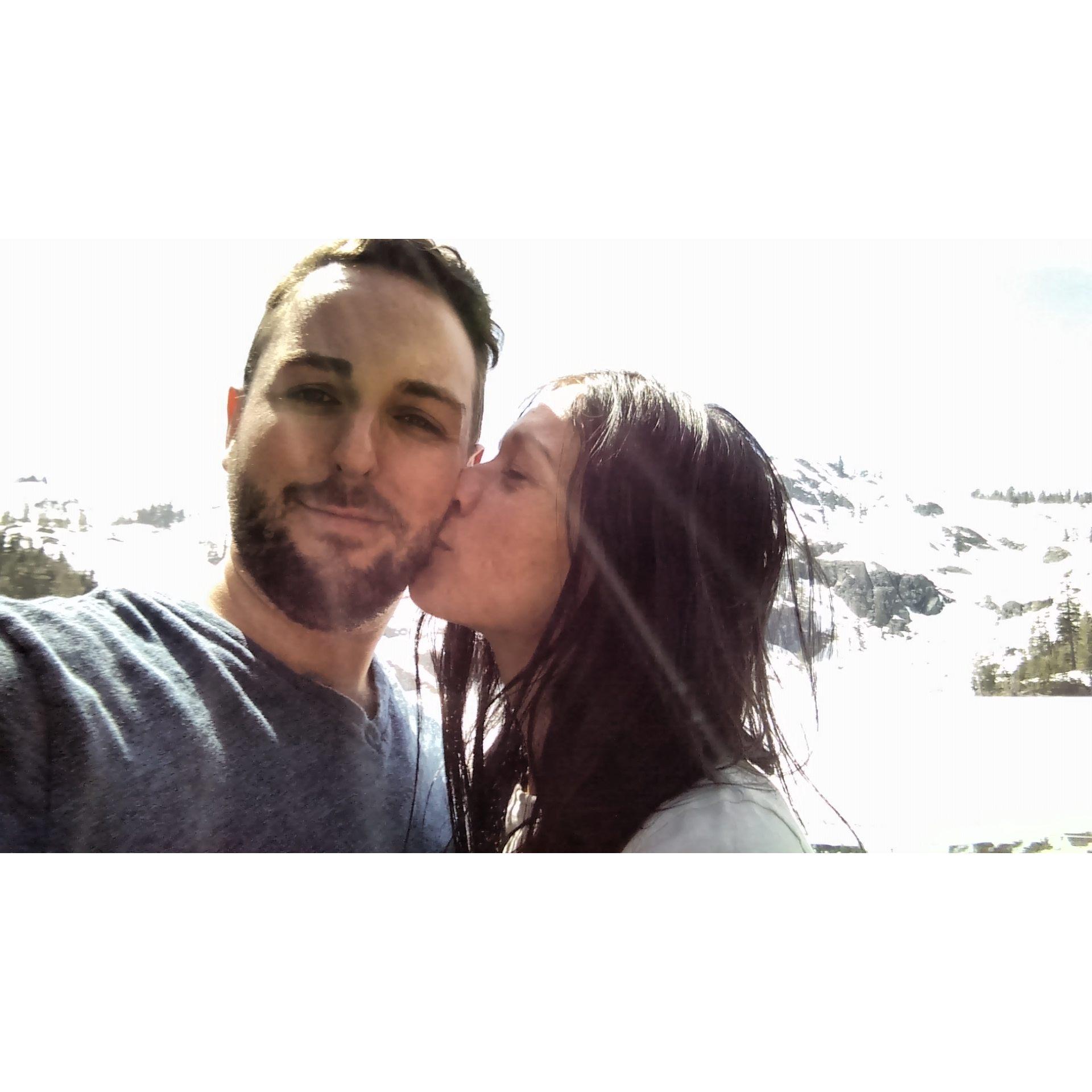 Our first visit to Satory's home town of Mt Shasta together. This photo was taken just down the road from here.