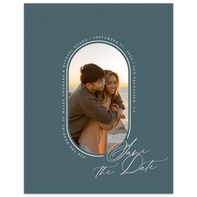 Deep Blue Spruce Wedding Digital Save the Date - St Lucia Photo