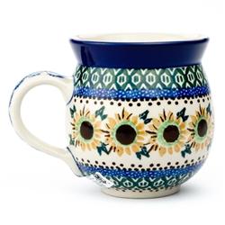 Polish Art Center - Polish Pottery Stoneware Gentlemen's Mug 11oz.
