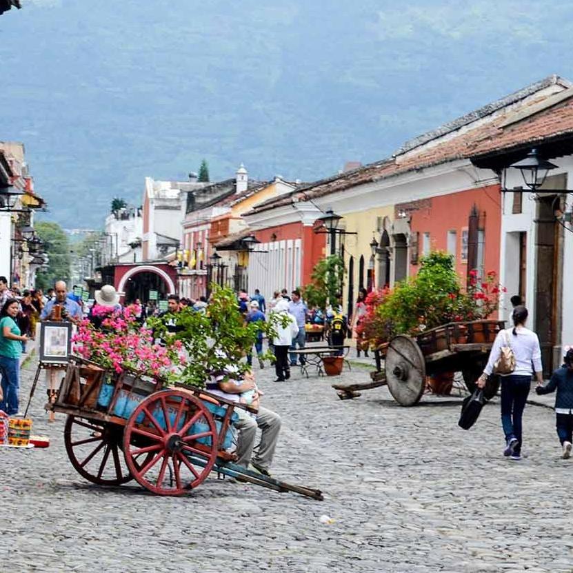 Cobblestoned street, Antigua Guatemala