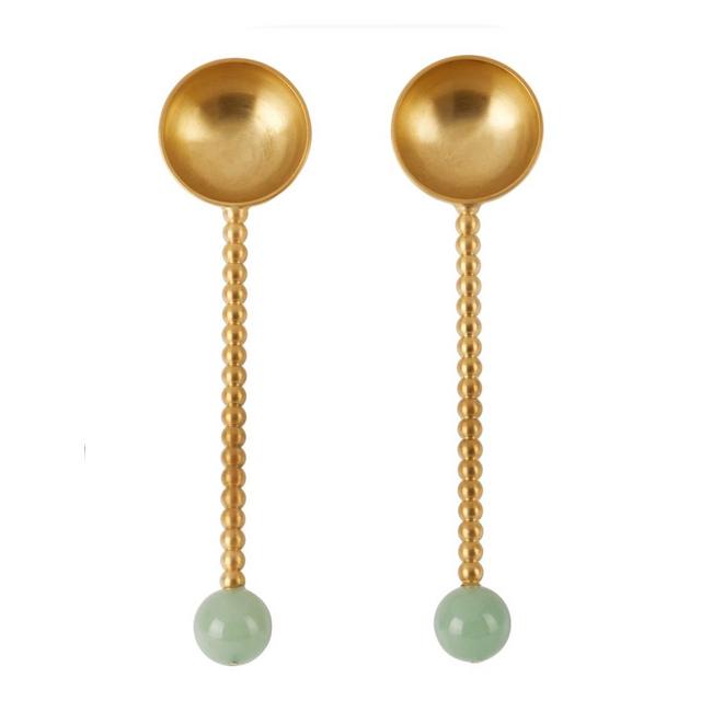 Gold Spheres Spoon Set