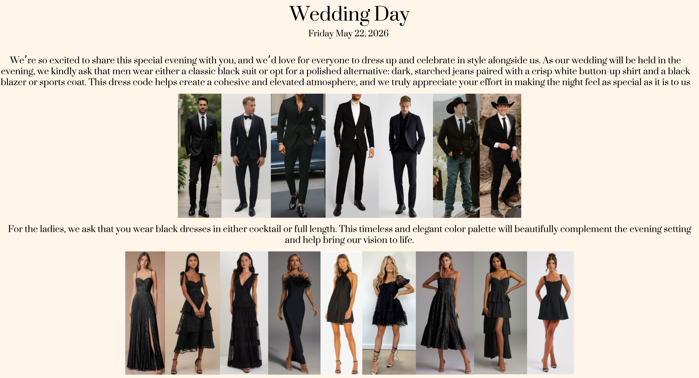 The Wedding Website of Sarah Hand and Hudson Beall