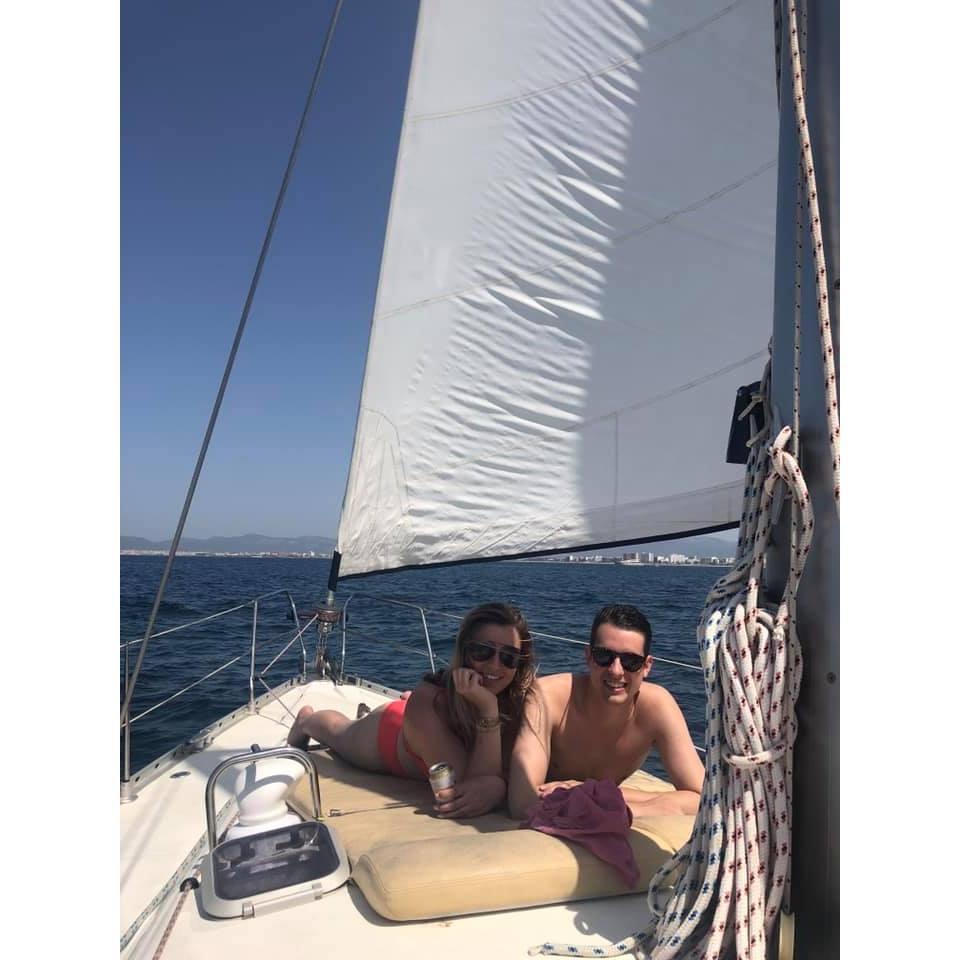 Sailing in Mallorca, Spain!