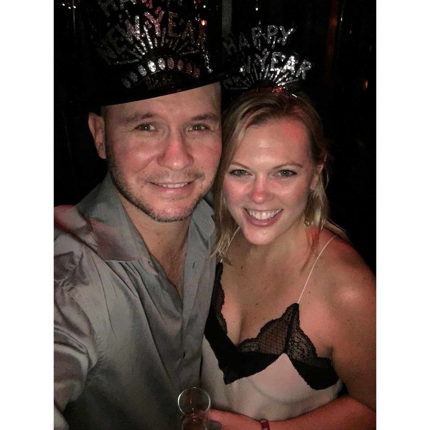 Our first New Year's Eve together, when we decided we were officially boyfriend & girlfriend
