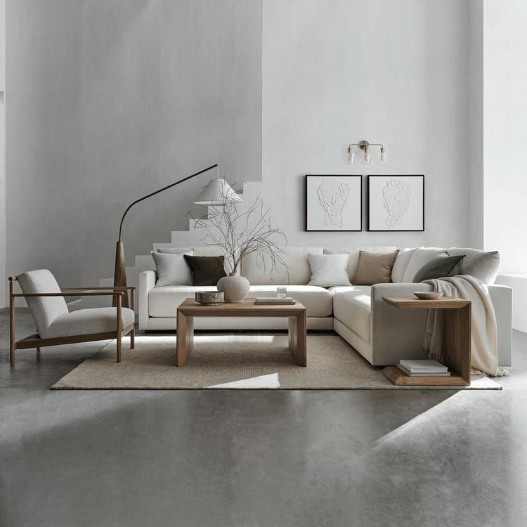 Crate and Barrel, Ojai Upholstered Wood Frame Accent Chair Zola