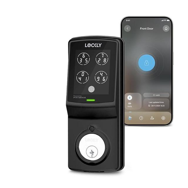 Lockly Smart Lock Model 7S, Bluetooth Smart Door Lock, Keyless Entry with PIN Genie® Digital Keypad, Front Door Lock Deadbolt, Voice Control & Auto Lock