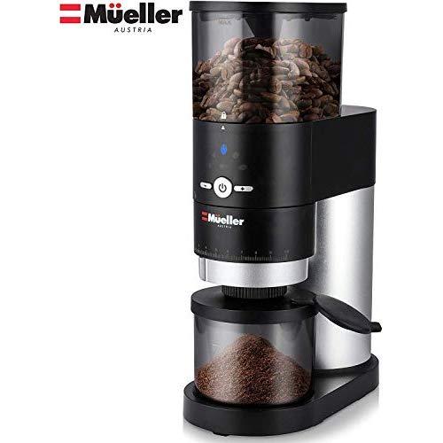 Mueller Ultra-Grind Conical Burr Grinder Professional Series, Innovative Detachable PowderBlock Grinding Chamber for Easy Cleaning and 40mm Hardened Gears for Long Life