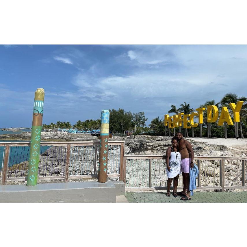 Our first Cruise. We learned a lot about each other this cruise lol.