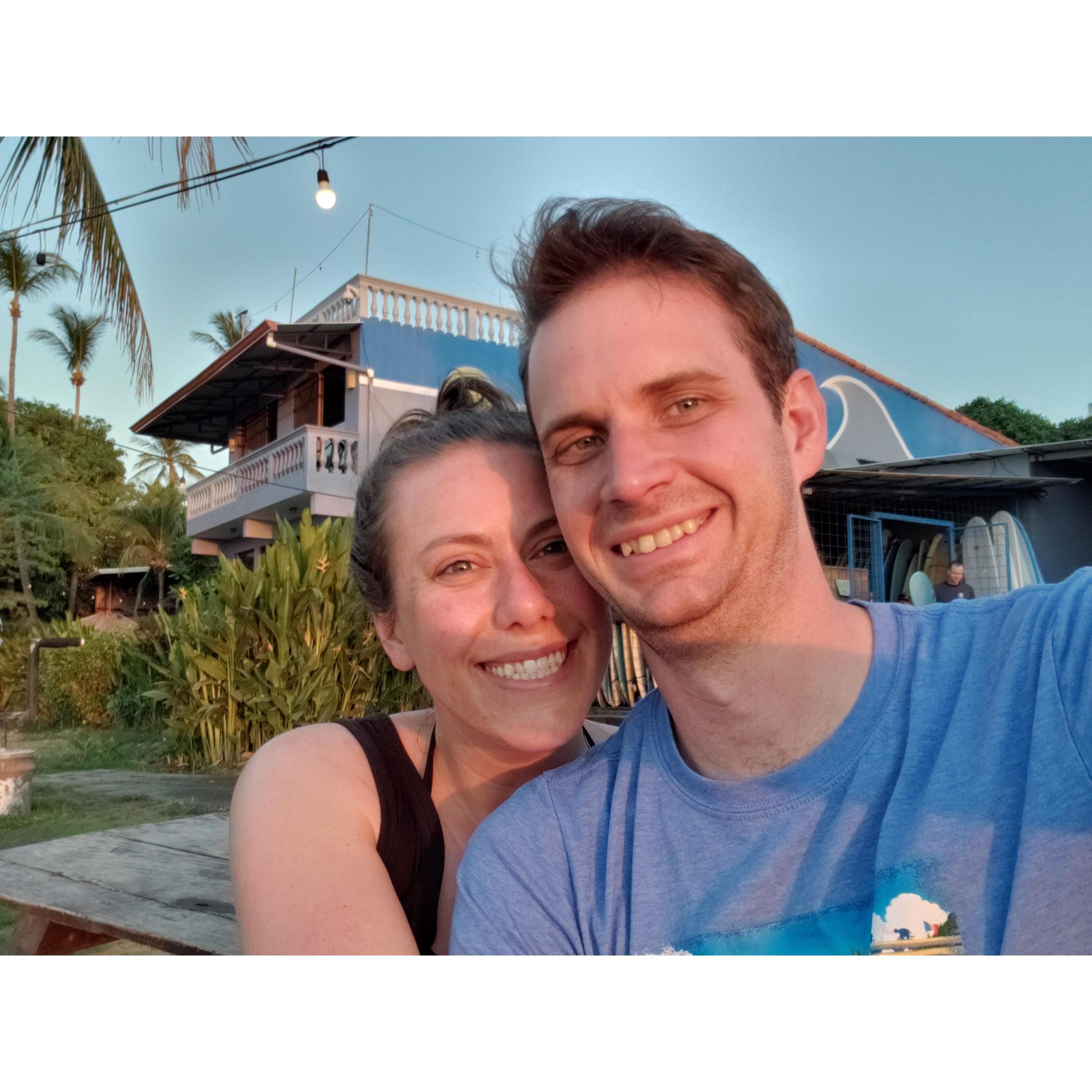 Enjoying sunsets in Costa Rica