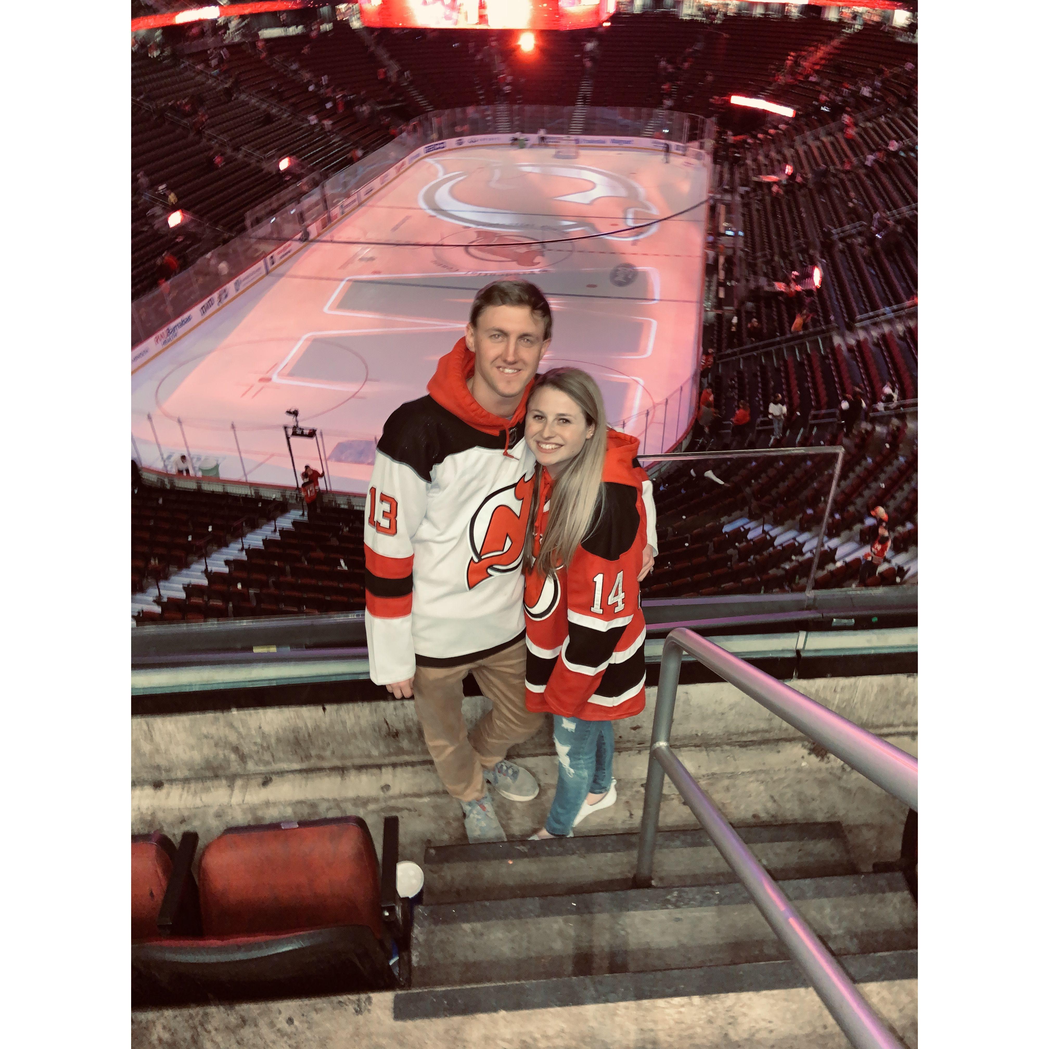 Our first Devils game together!