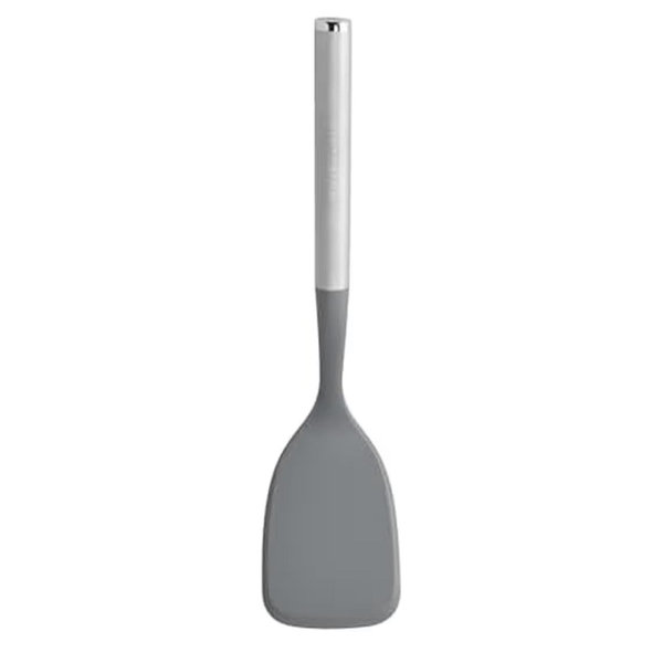 KitchenAid Oversized Solid Turner with Durable Stainless Steel Handle, Large Nonstick-Safe Head for Easy Flipping, Folding, and Serving, Dishwasher Safe