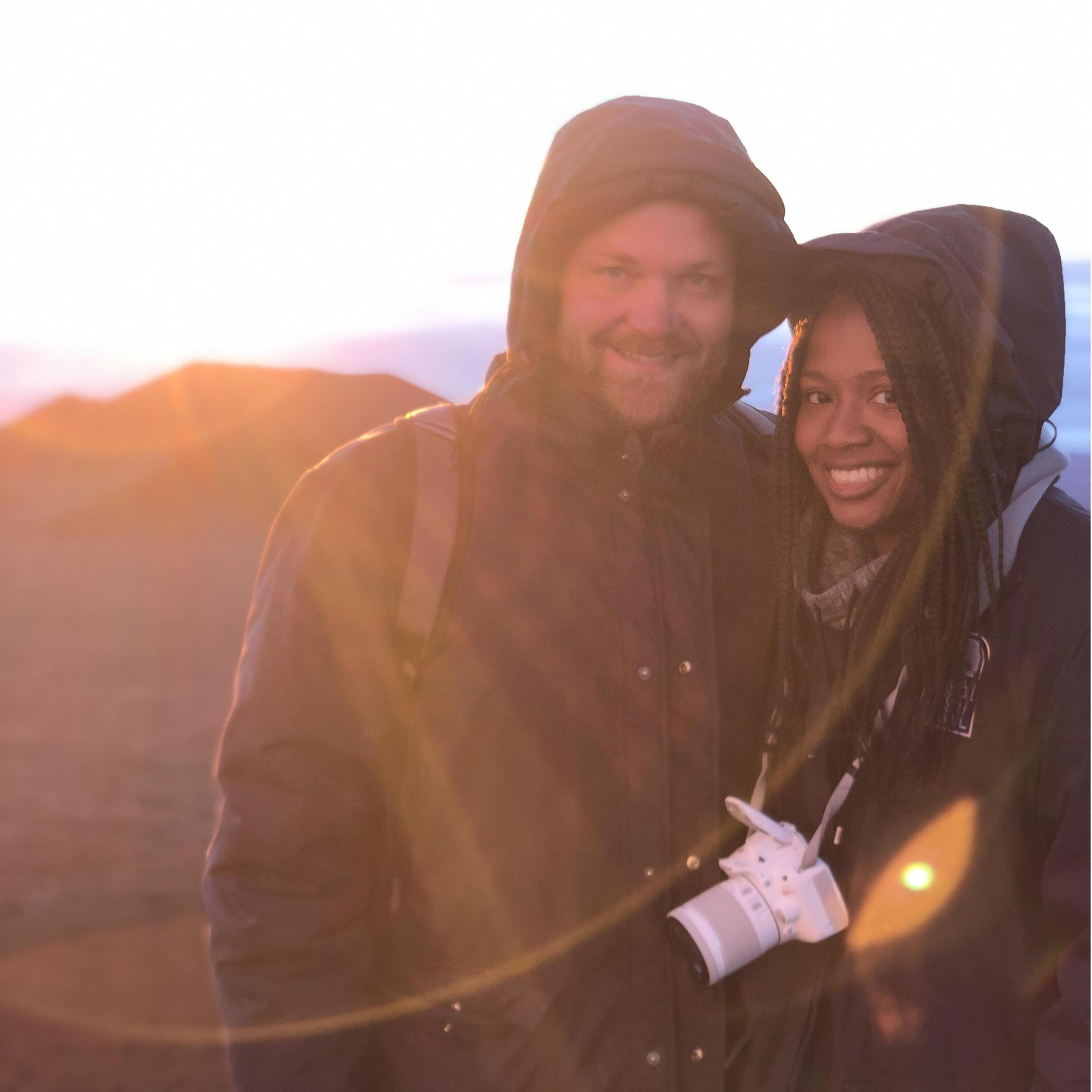 Watching the sunrise at 13000 ft was one of the most magical experiences of our lives.