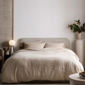 Linen Duvet Cover | Quince in Toffee