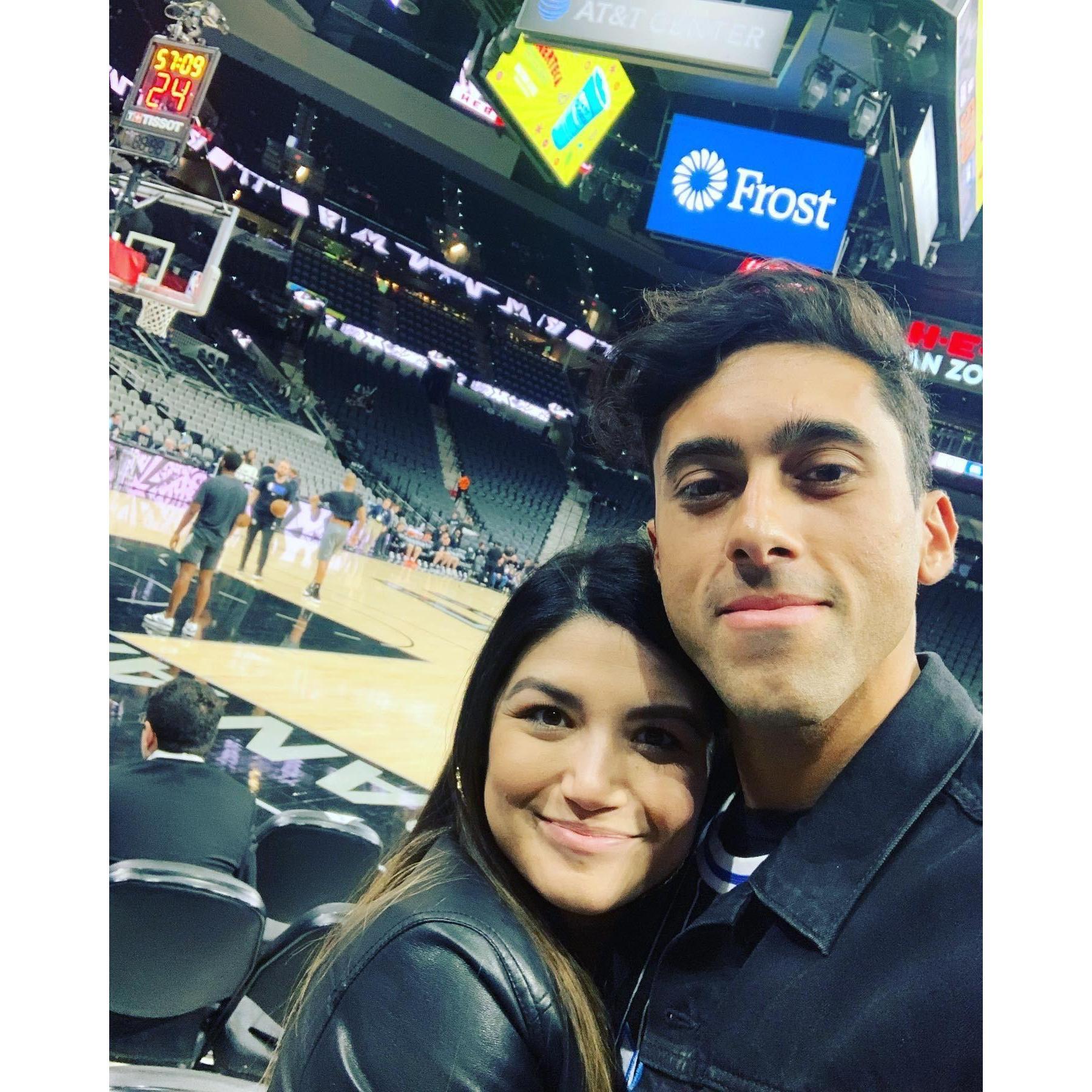 Our first NBA game