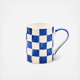 Royal Check Porcelain Mug