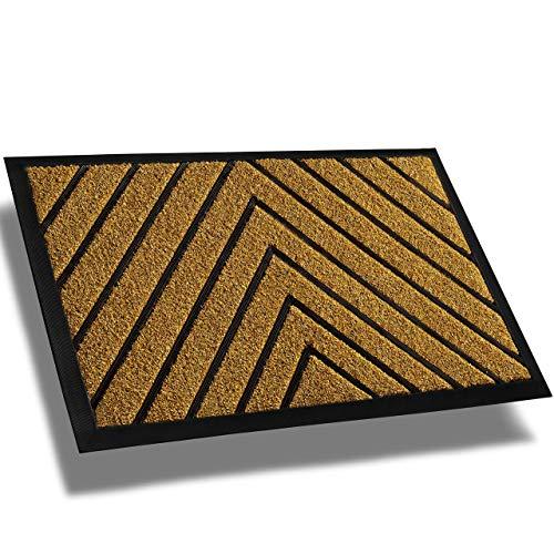 Extra Durable Front Door Mat - Rug Entry Door Mat - Non-Slip Waterproof Doormat Outdoor/Doormat Indoor (30 x 18) - Inside Doormat and Back Door Mat - Easy Clean Door Rug Entry Mat - Outside Doormat
