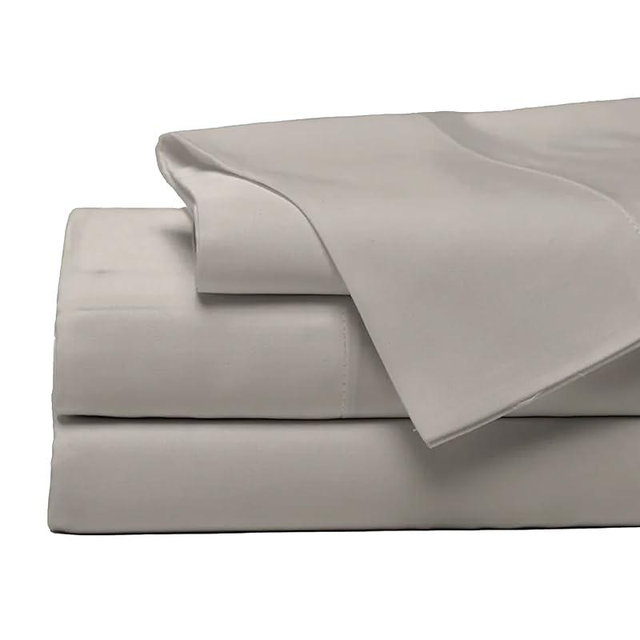 Cozy Earth Luxury Bed Sheet Set - 100% Viscose from Bamboo Fabric, Ultra-Soft & Breathable, Fits Regular & Deep Pocket Mattresses up to 20" - 4 Pieces King Sheet Set Dove Grey