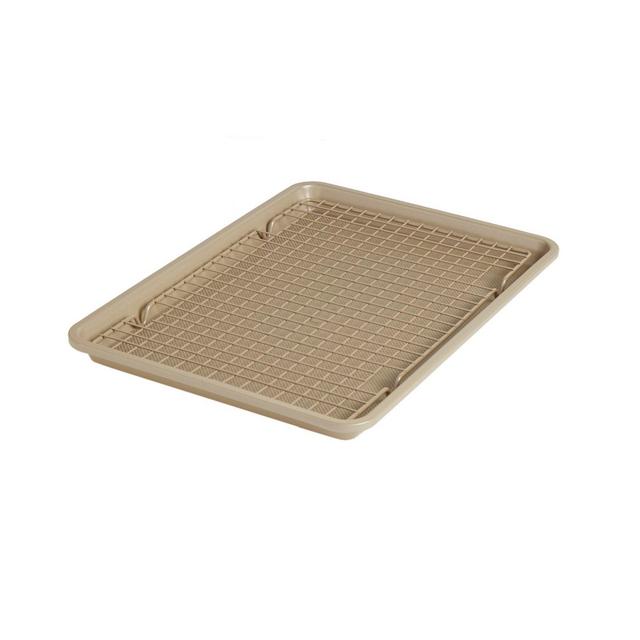 Our Table™ 2-Piece Textured Jelly Roll Pan and Cooling Rack Set