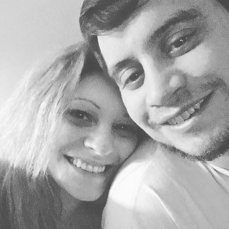 This is the very first picture I took of us together after driving 3days cross country to reunite - Jan 2016