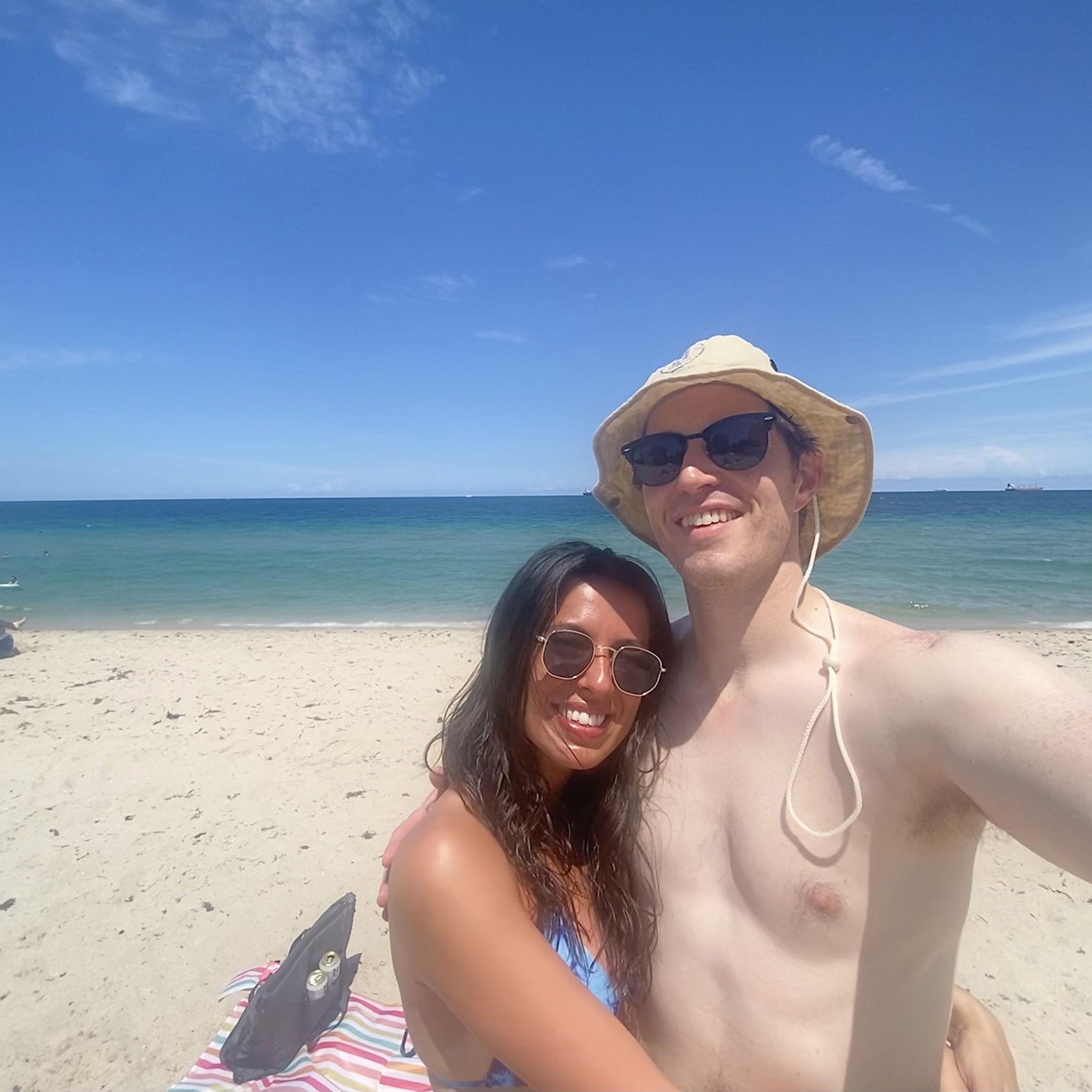Our first vacation together to Ft. Lauderdale, MI