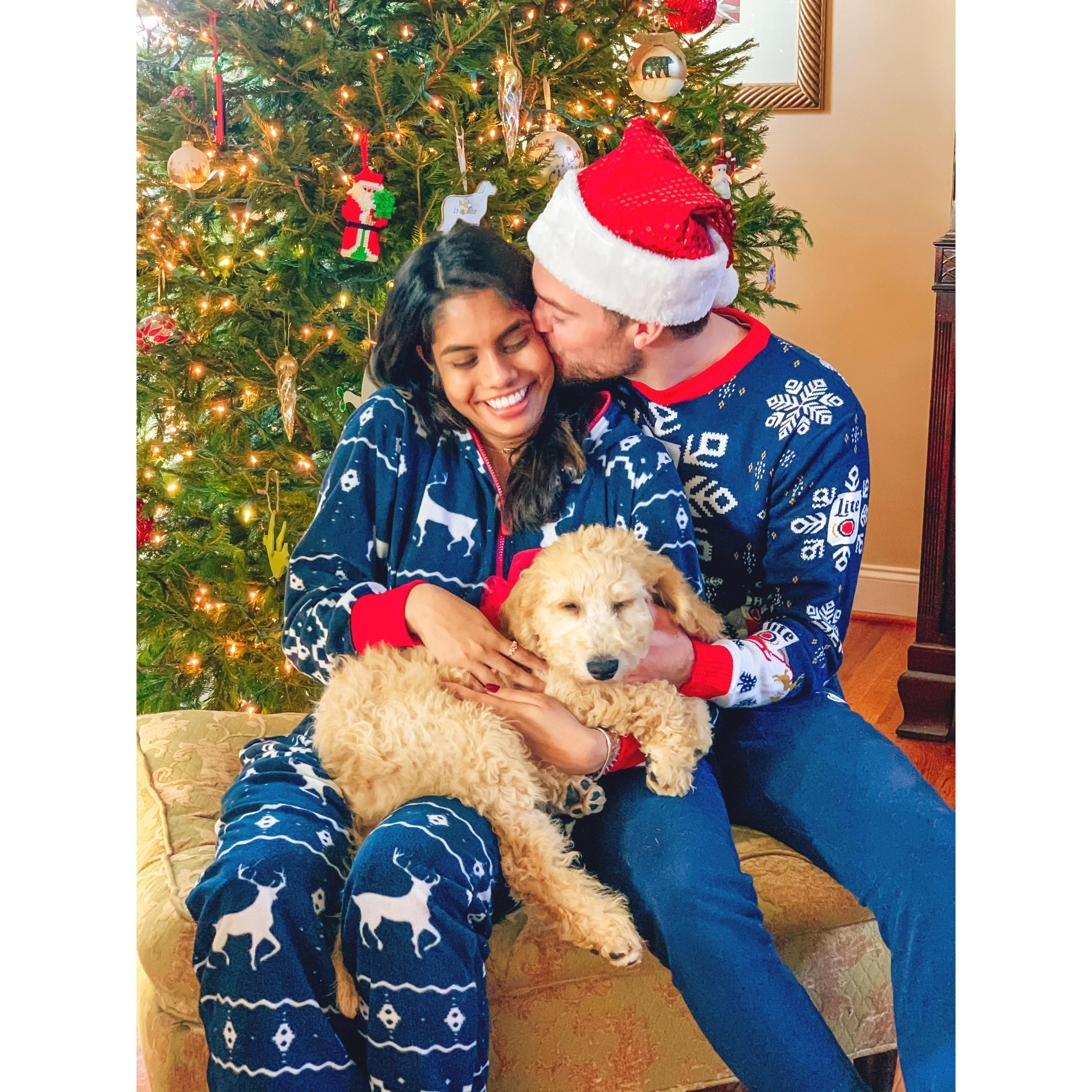 December 2019: We officially adopted our sweet puppy, Scheyer! Thanks to the Daly family for picking him up from Atlanta!!