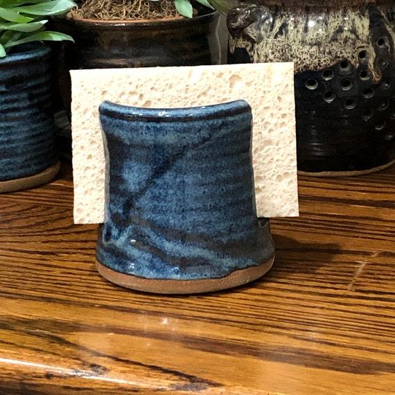 Stoneware Sponge Holder with Bio-degradeable Sponge
