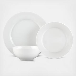 Aspen Rimmed 12-Piece Dinnerware Set, Service for 4