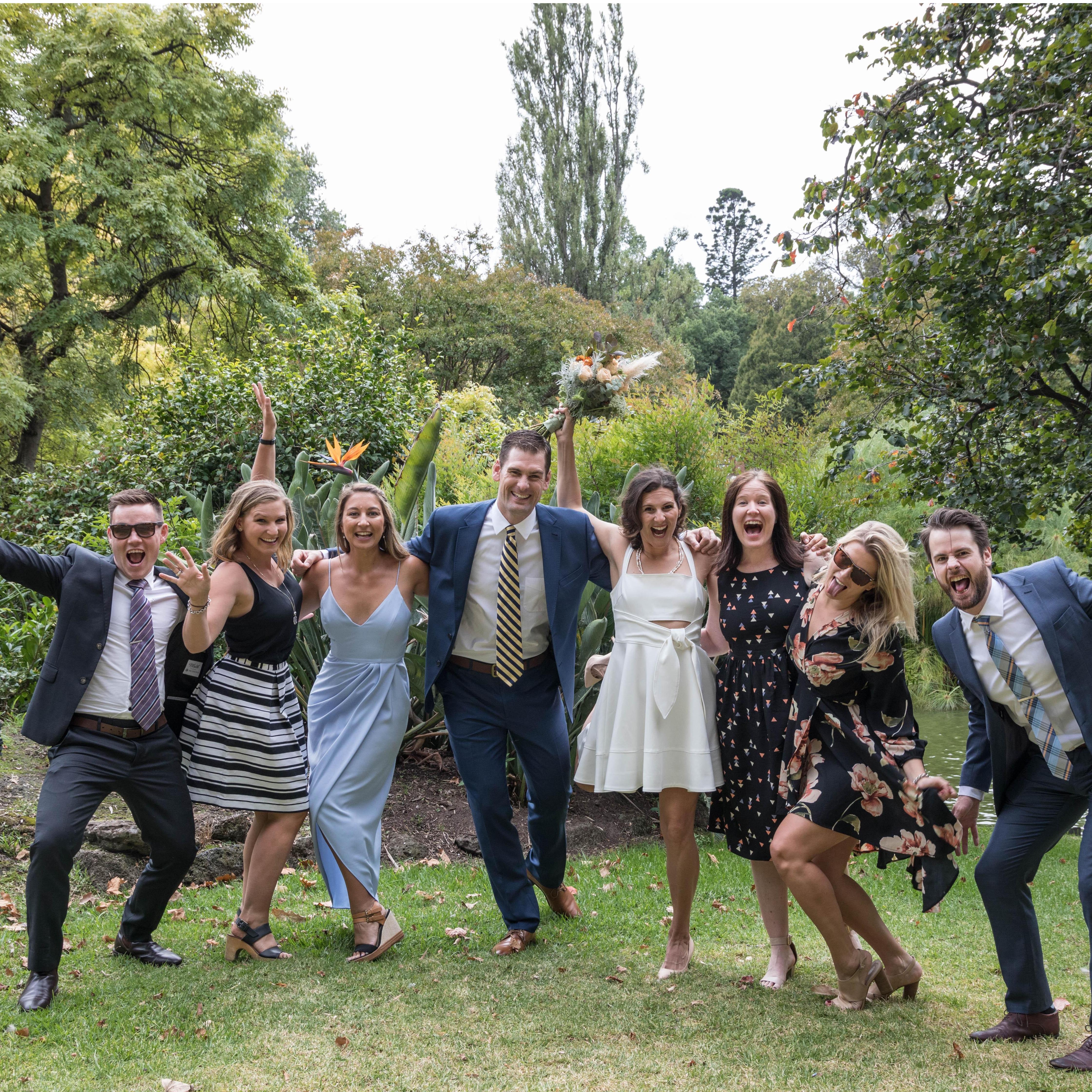Hip, hip, hooray, we got married today!