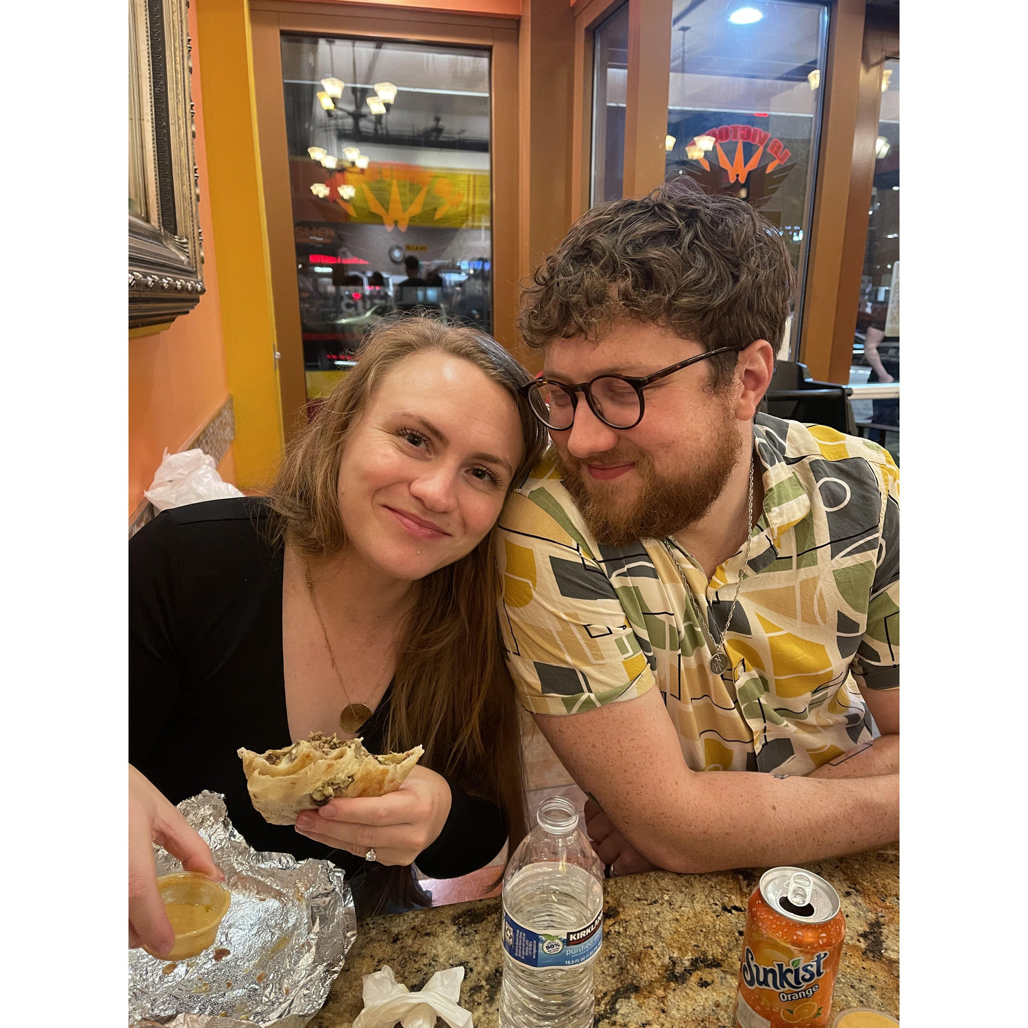 Burritos are a next level drunk food, and the carne asada fries here are also excellent - Kieran
I fully ship these two together - Madleine