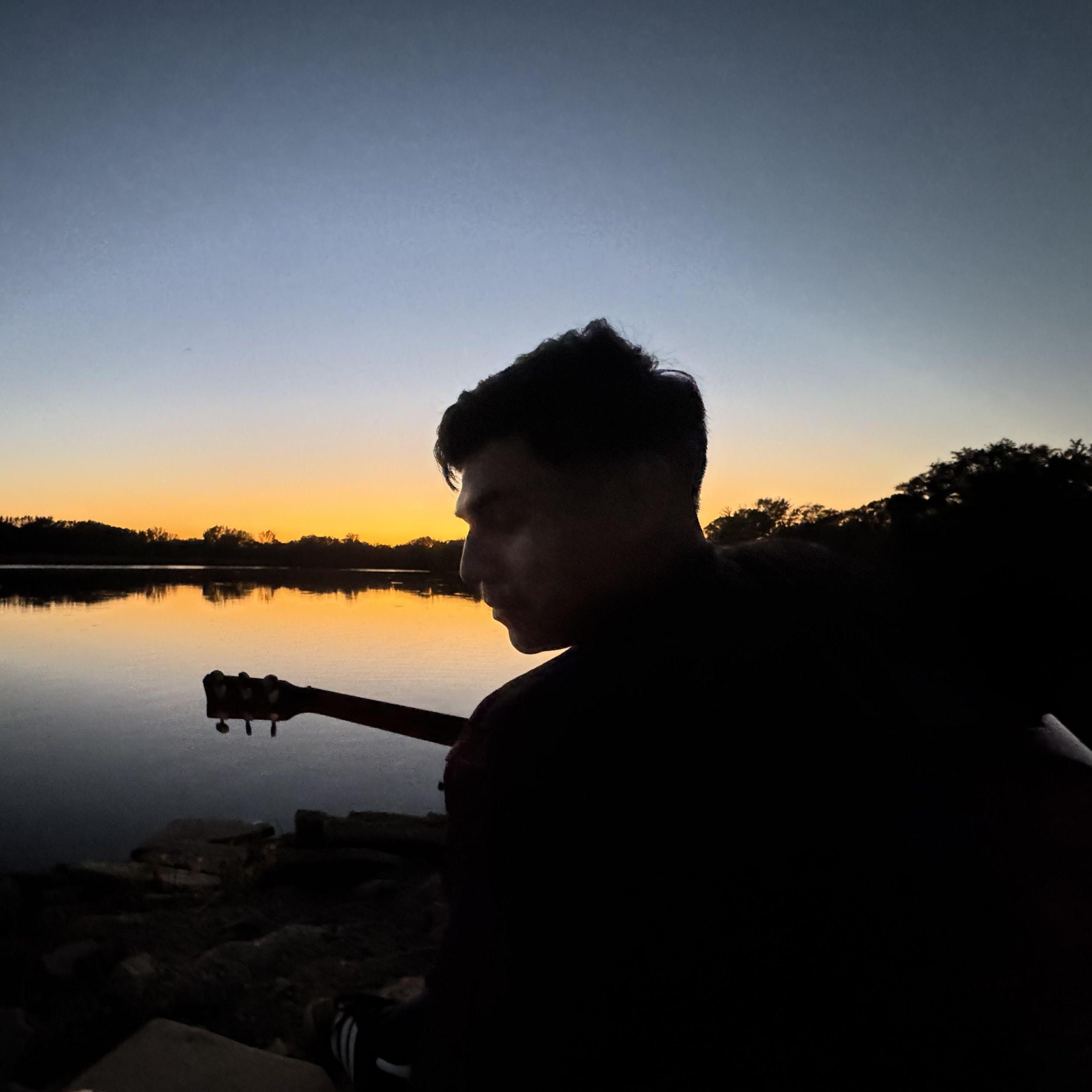 Serenaded at sunset