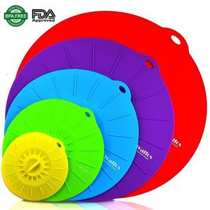 Elegant Live Set of 5 Microwave Food Covers