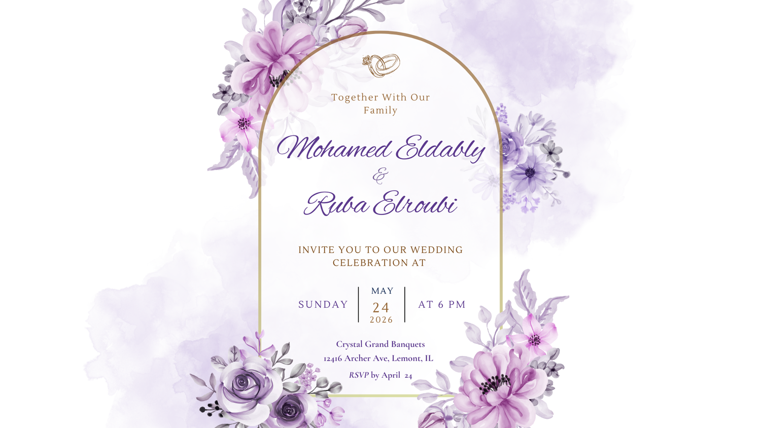 The Wedding Website of Mohamed Eldably and Ruba Elroubi