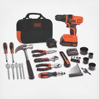 20V Max Lithium Ion Drill/Driver 68 Piece Project Kit
