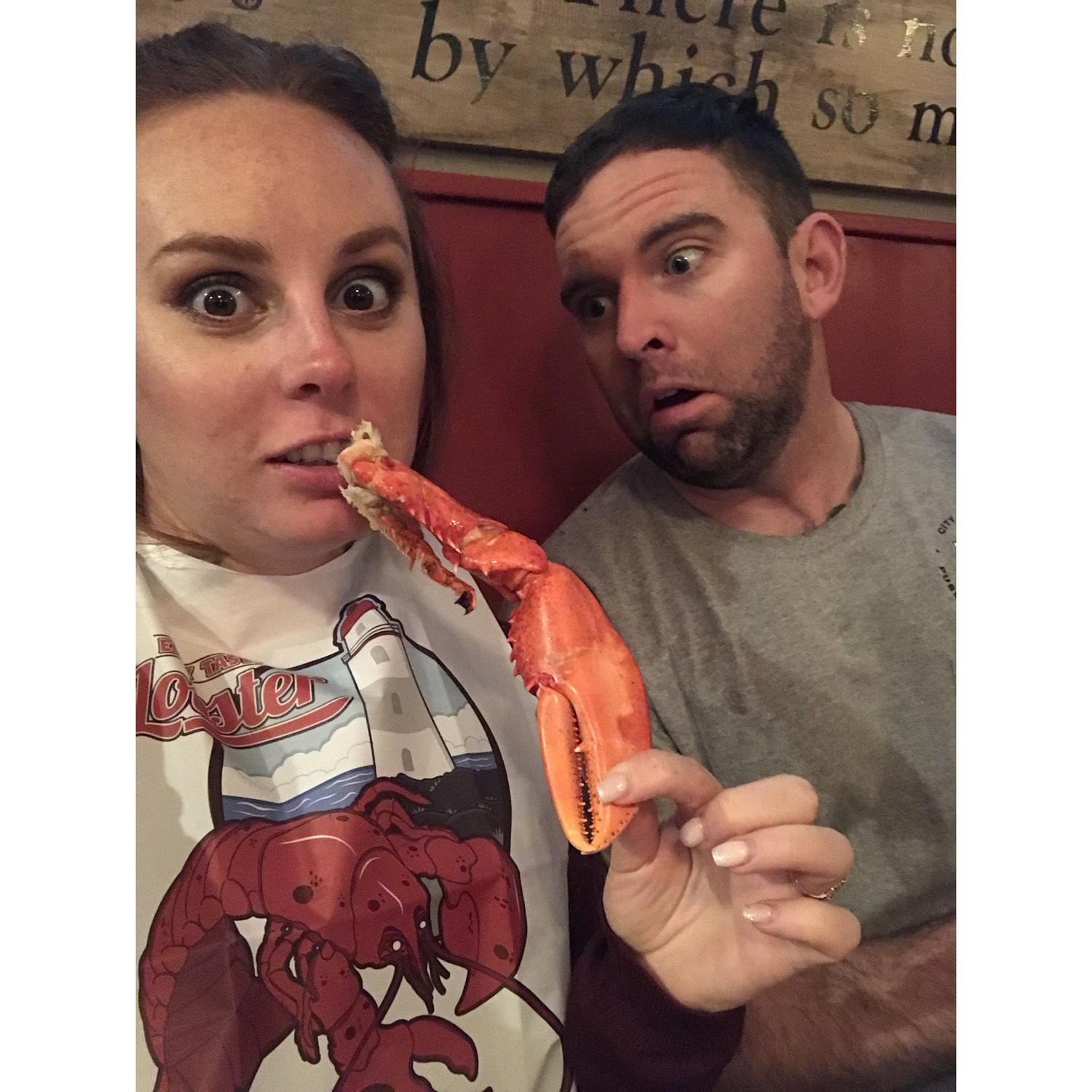 My first taste of Maine lobster.