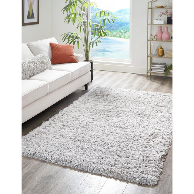 Marilyn Monroe Opulence Shag Collection Area Rug - Silver Screen