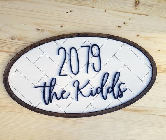 Address Sign | House Number Sign | House Number Plaque | Custom Address Sign | Housewarming Gift | Bridal Shower gift