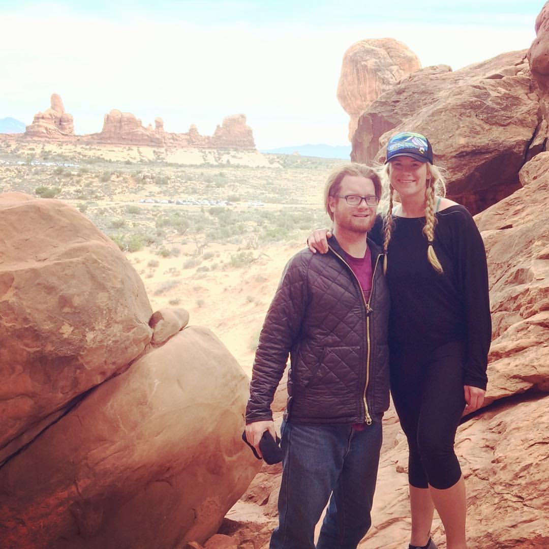 In Arches National Park in Moab, Utah