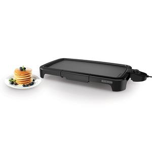 BLACK+DECKER Family-Sized Electric Griddle with Drip Tray, GD2011B