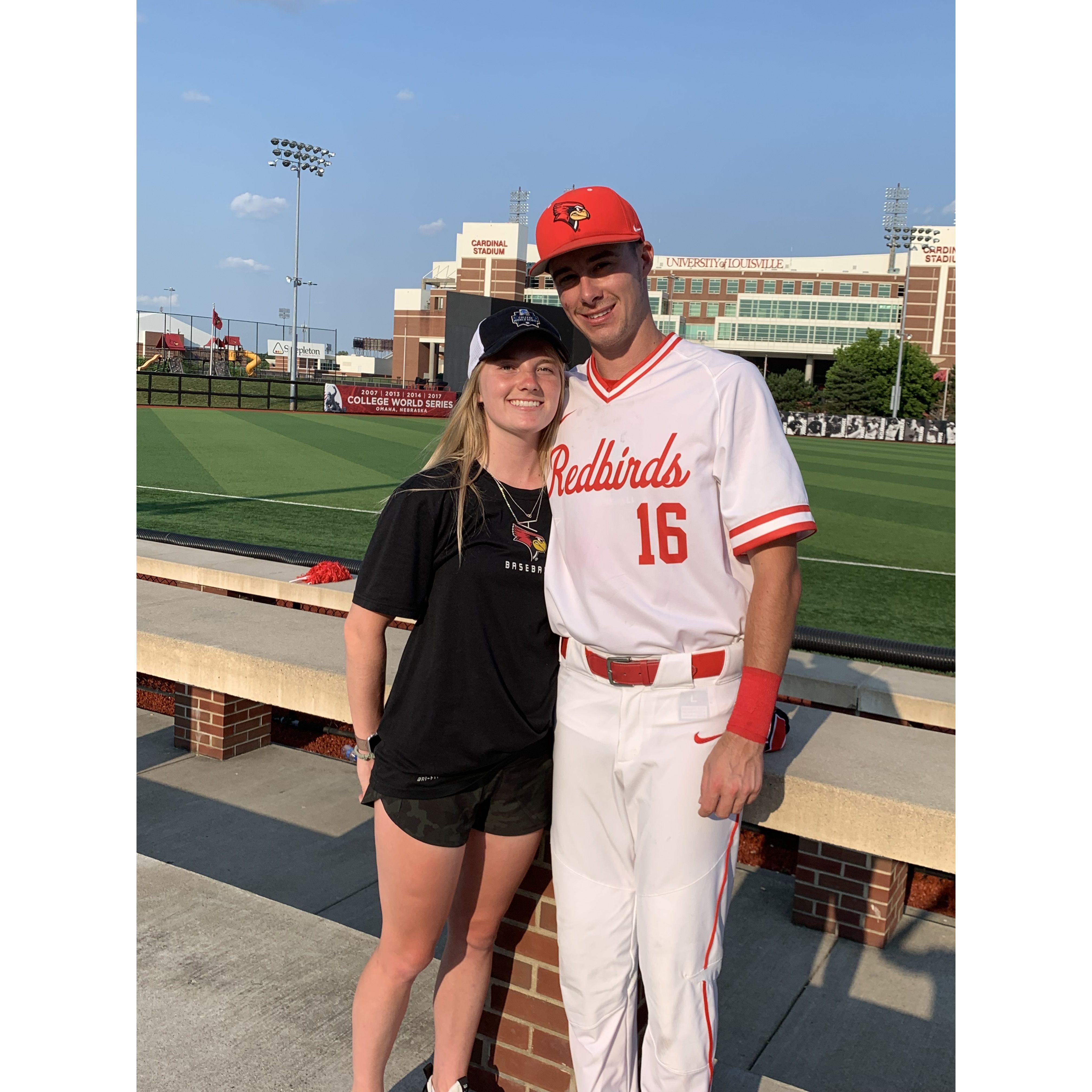 Picture after Derek's last ever baseball game at the Louisville Regional