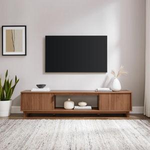 Walker Edison Modern TV Stand, Mocha