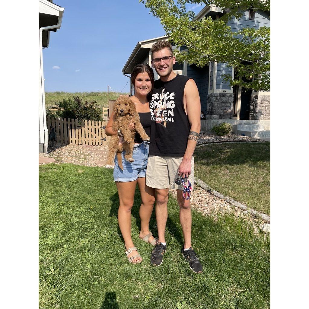 The day we got our fur baby Benny!