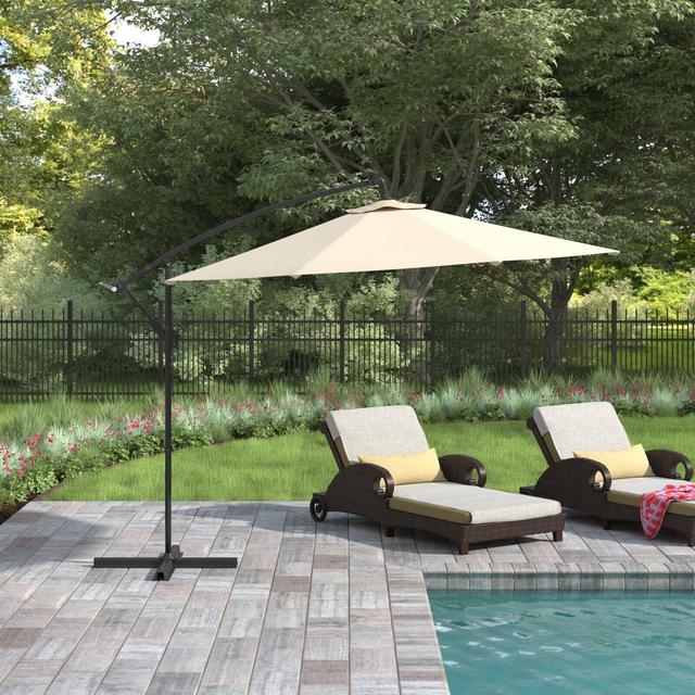 Kaia 120'' Lighted Cantilever Umbrella