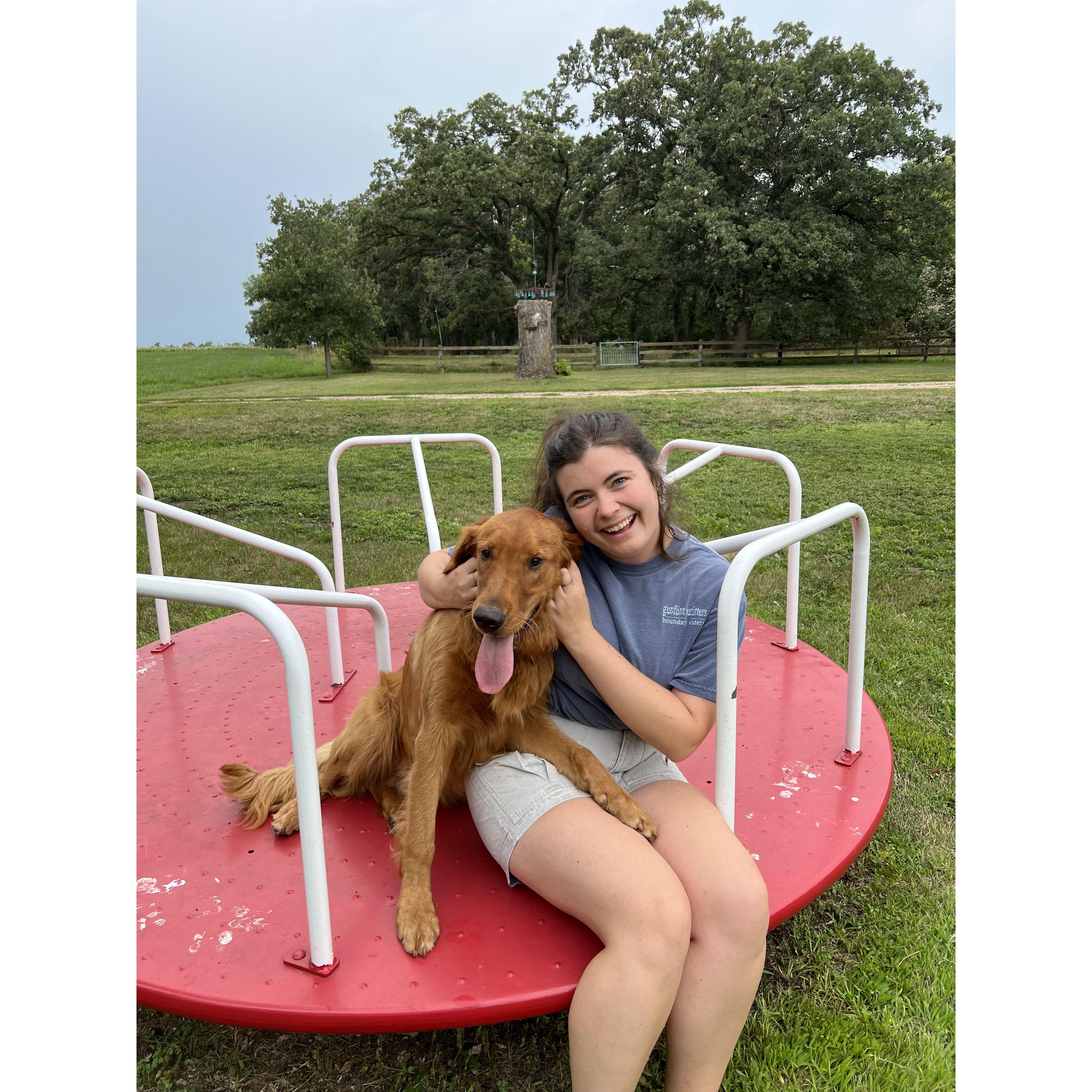 With Thov at Oak Lawn Farm