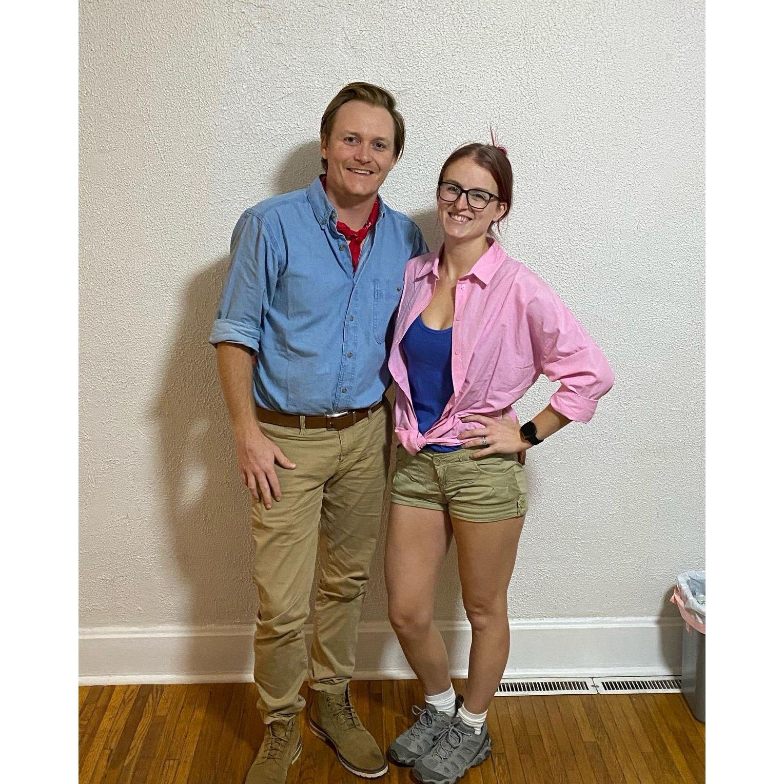 Dr. Grant and Ellie Saddler for Halloween.