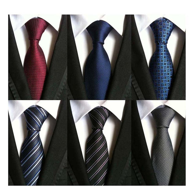 WeiShang Lot 6 PCS Classic Men's Silk Tie Necktie Woven JACQUARD Neck Ties