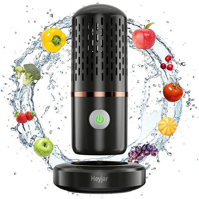 Fruit and Vegetable Washing Machine,Aquapur Fruit Cleaner Device,Fruit Purifier for with OH-ion Purification Technology for Cleaning Fruit,Vegetable,Rice,Tableware (Grey)