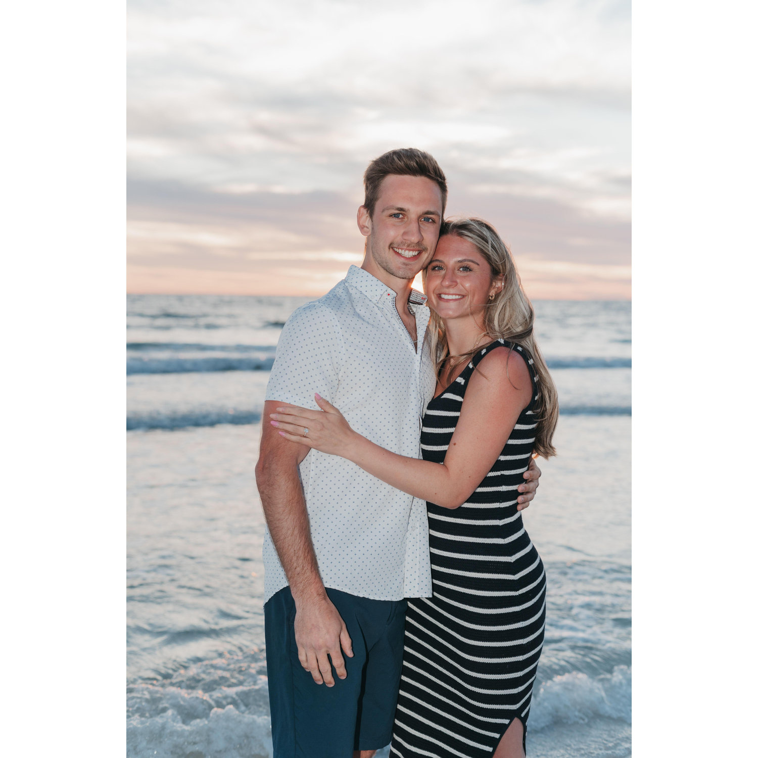 Engagement photos at Honeymoon Island, FL