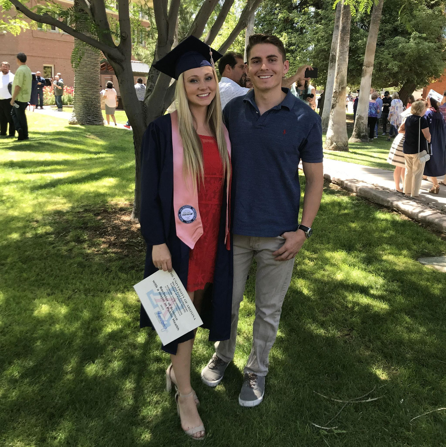 Courtney's graduation from the UofA (bear down)